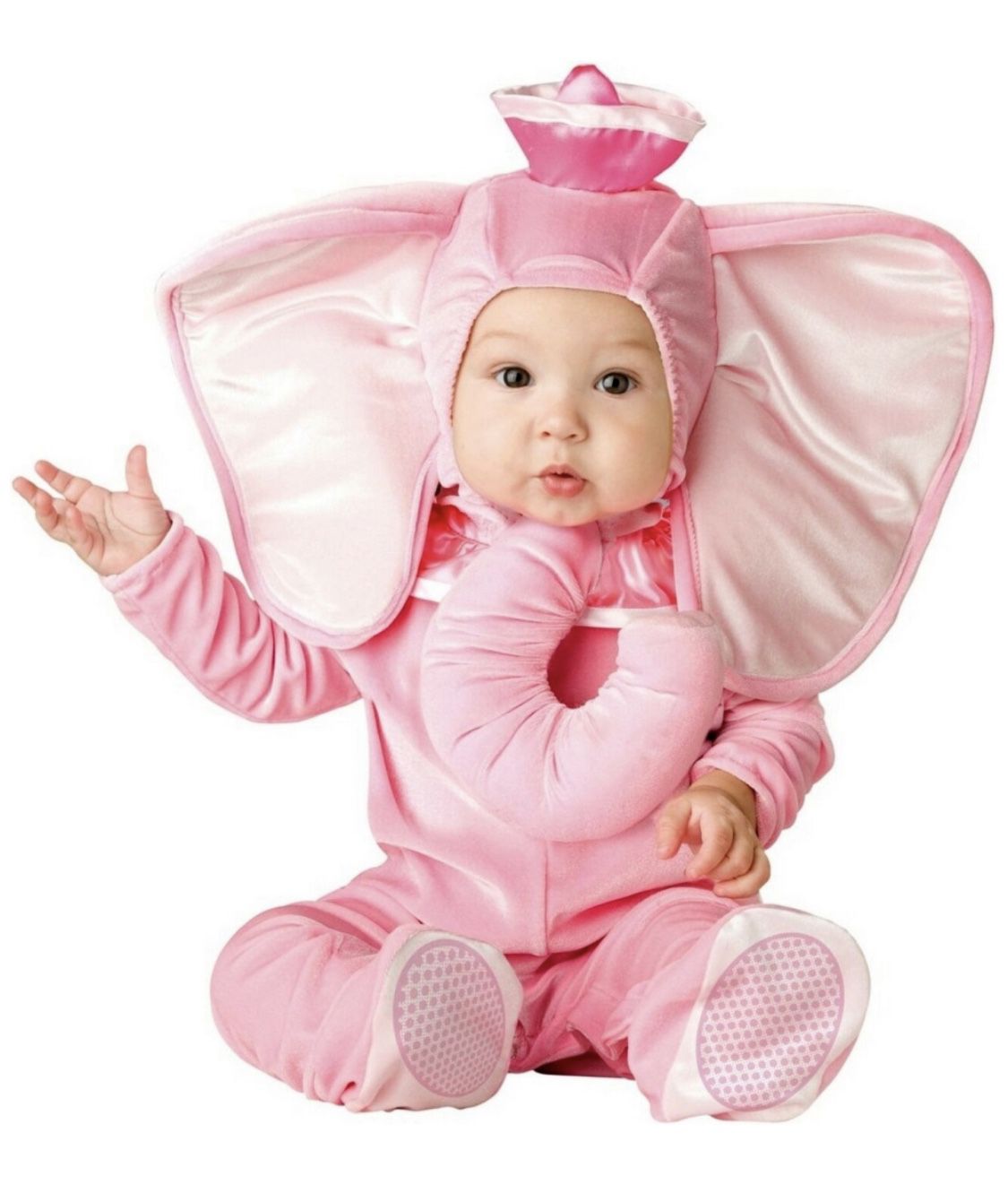 Pink Elephant Costume - Infant 6-12 Months 