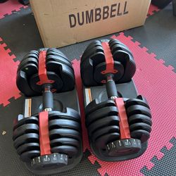  SALE‼️ New pair of https://offerup.com/redirect/?o=NTIubGI= adjustable dumbbells. 105lb in total. New in box 📦 $200