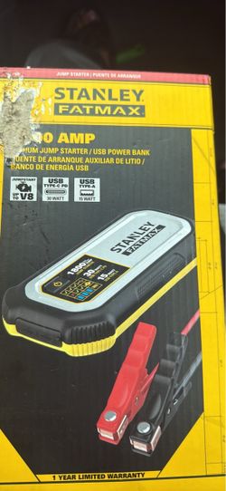 Stanley FatMax Lithium Jump Starter USB Power Bank brand new in the box