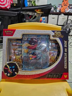 Pokemon 30th celebration greninja ex box