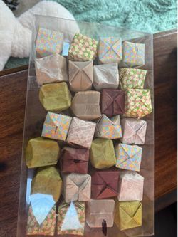 Origami boxes for twinkle lights