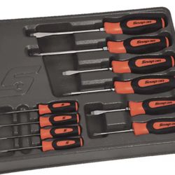 BRAND NEW IN BOX 10 pc Combination Instinct® Soft Grip Screwdriver Set (Orange) 