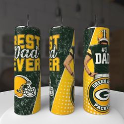 Green Bay Packers Football Dad Tumbler