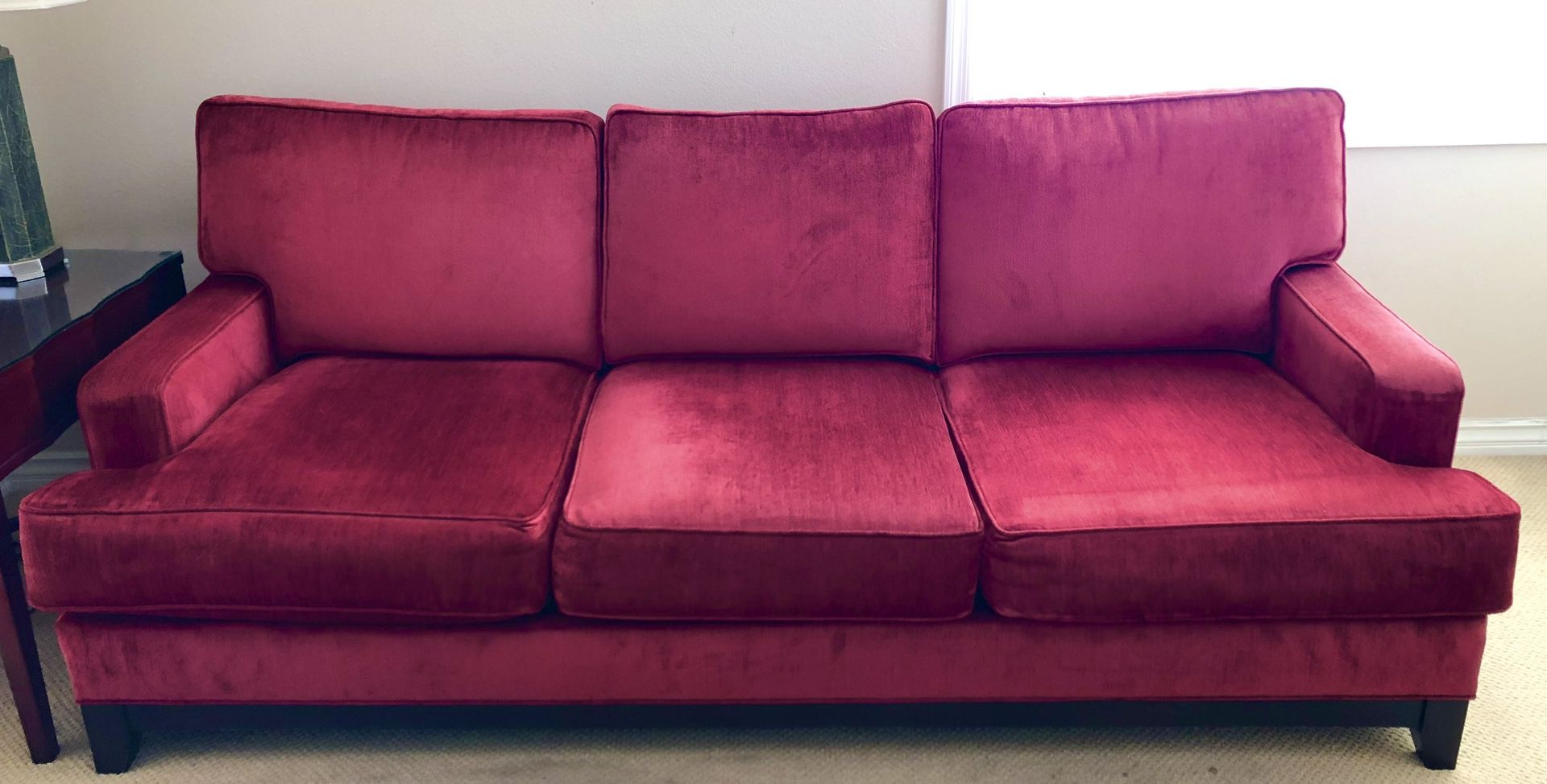 Ethan Allen Red Couch