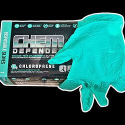 Strong 5 MIL Chloroprene Examination Gloves - Premium Chemical Resistant Gloves Extended Cuff 