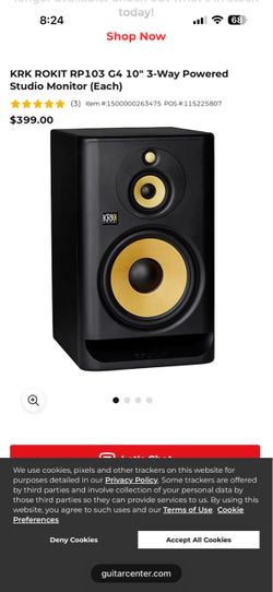 KRK ROKIT RP103 G4 10" 3-Way Studio Monitor