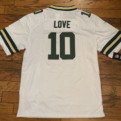 White Jordan Love Green Bay Packers Stitched Jersey