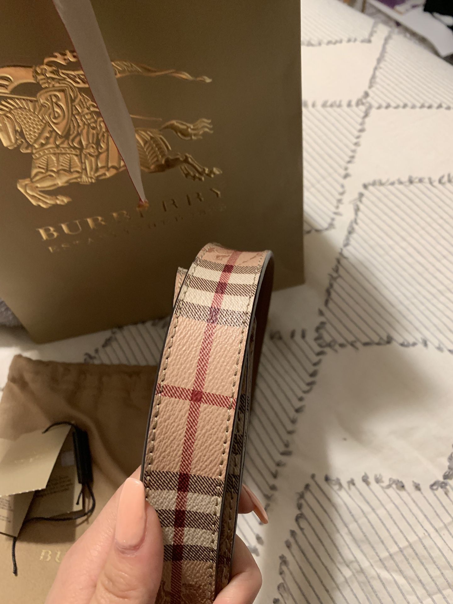 Authentic like new Reversible Burberry belt