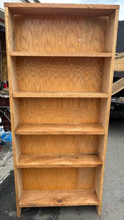 New bookshelf bookcase DVD/CD storage cabinet solid oak wood L32”*D8”*H72”(address in description)  👇delivery 🚚 available within 15 miles for extra 