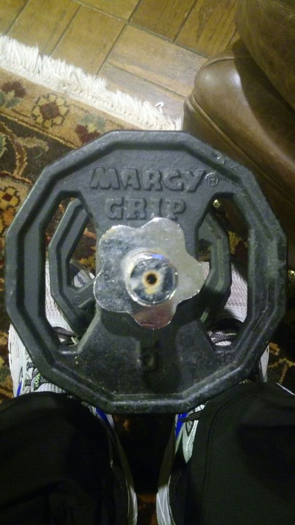 Marcy Grip Dumbbell 14lbs. Wont Roll away from you!