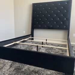 Black Queen Size Bedframe 
