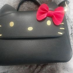 Black Glam Hello Kitty Purse