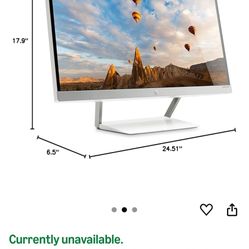 HP Pavilion 27xw 27-in IPS LED Backlit Monitor