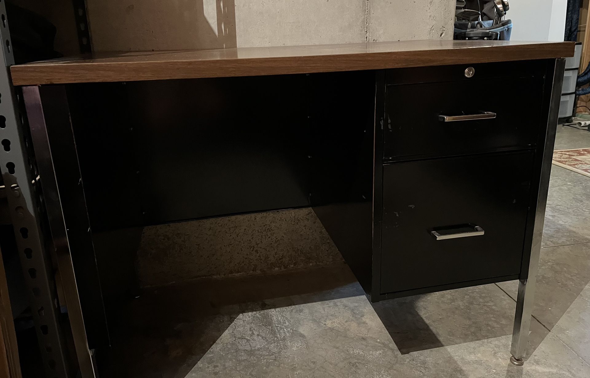 Metal 2 Drawer Desk