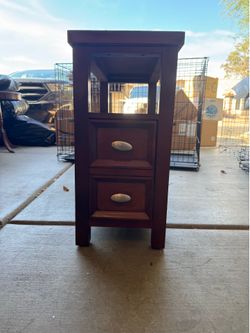 Wood End Table