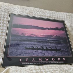 $20  TEAMWORK FRAMED POSTER