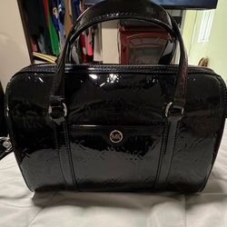 Mk Patent leather Boston bag