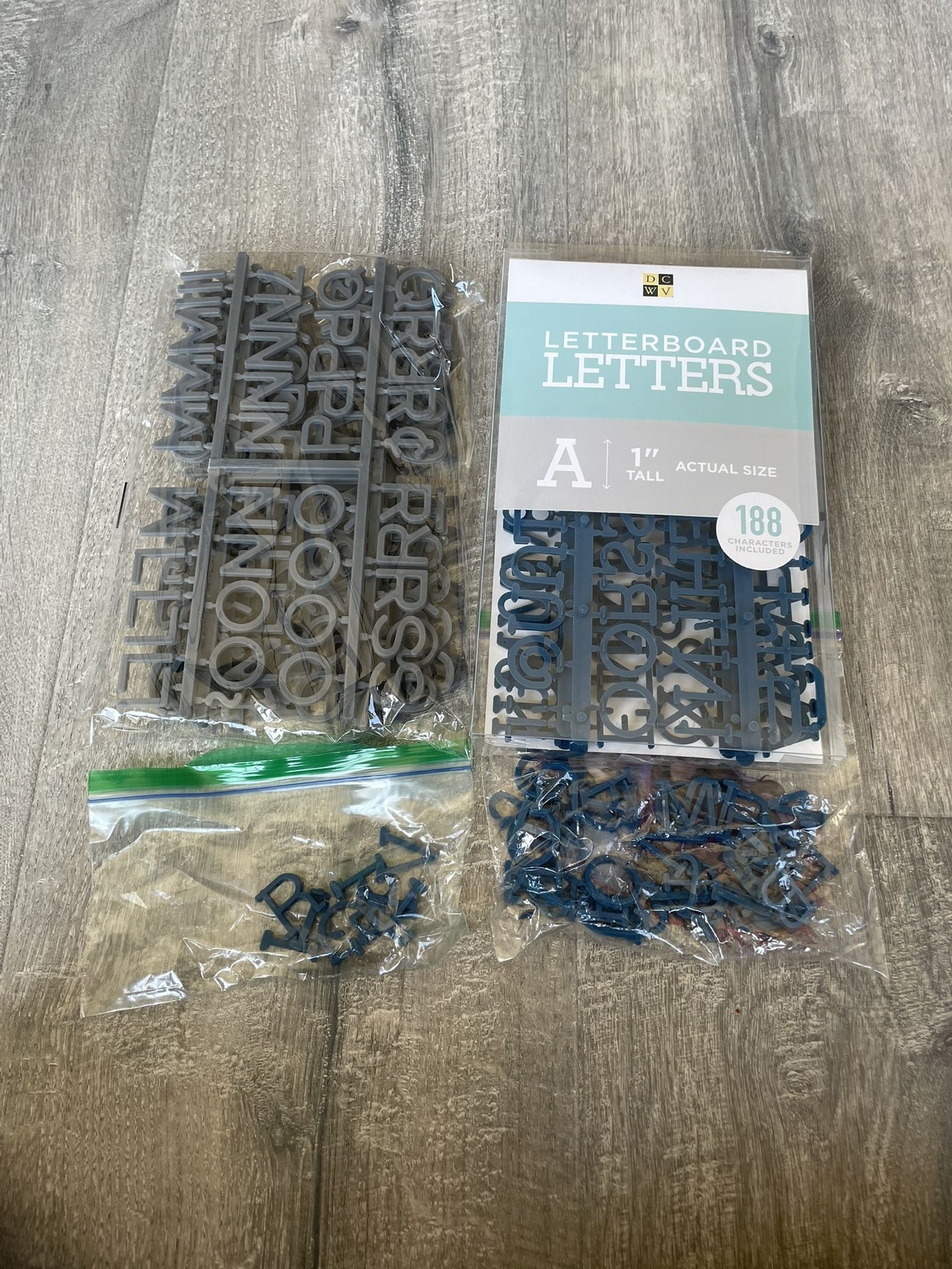 Letterboard Letters 1 Inch Tall Two Colors