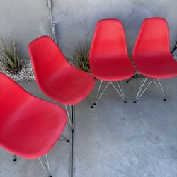 Red Chairs - Modern // Herman Miller Style