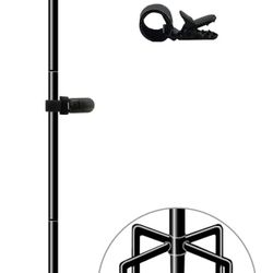 51 Inch Tall Garden Flag Stand Holder with 5 Prong Base, Yard Flag Pole Holder for 12x18 Outdoor Small Flag Decor with Two Spring Stoppers and a Tiger