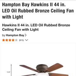 New Hampton Bay Hawkins Ceiling Fan 