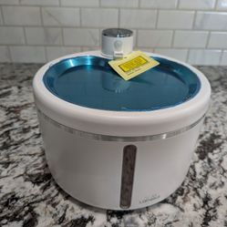 Wireless Stainless Steel Cat Water Fountain, 3L, Motion Sensor, Quiet Pump