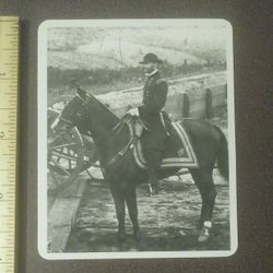 Civil War Union William Tecumseh Sherman March To The Sea 13th Infantry Battle Of Shiloh Knowledge Card Vintage Collectible Black White Photo