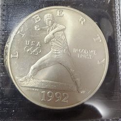 1992 Olympic Commemorative Dollar - 90% Silver