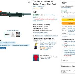  ITW Ramset .22 Caliber Trigger Shot Tool + 100 Powder Loads – Brand New 