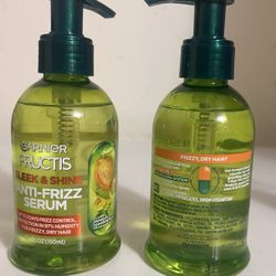 Garnier Fructis Frizz Control Hair Serum with Kera System Argan Oil, All Hair Types, 5.1 fl oz