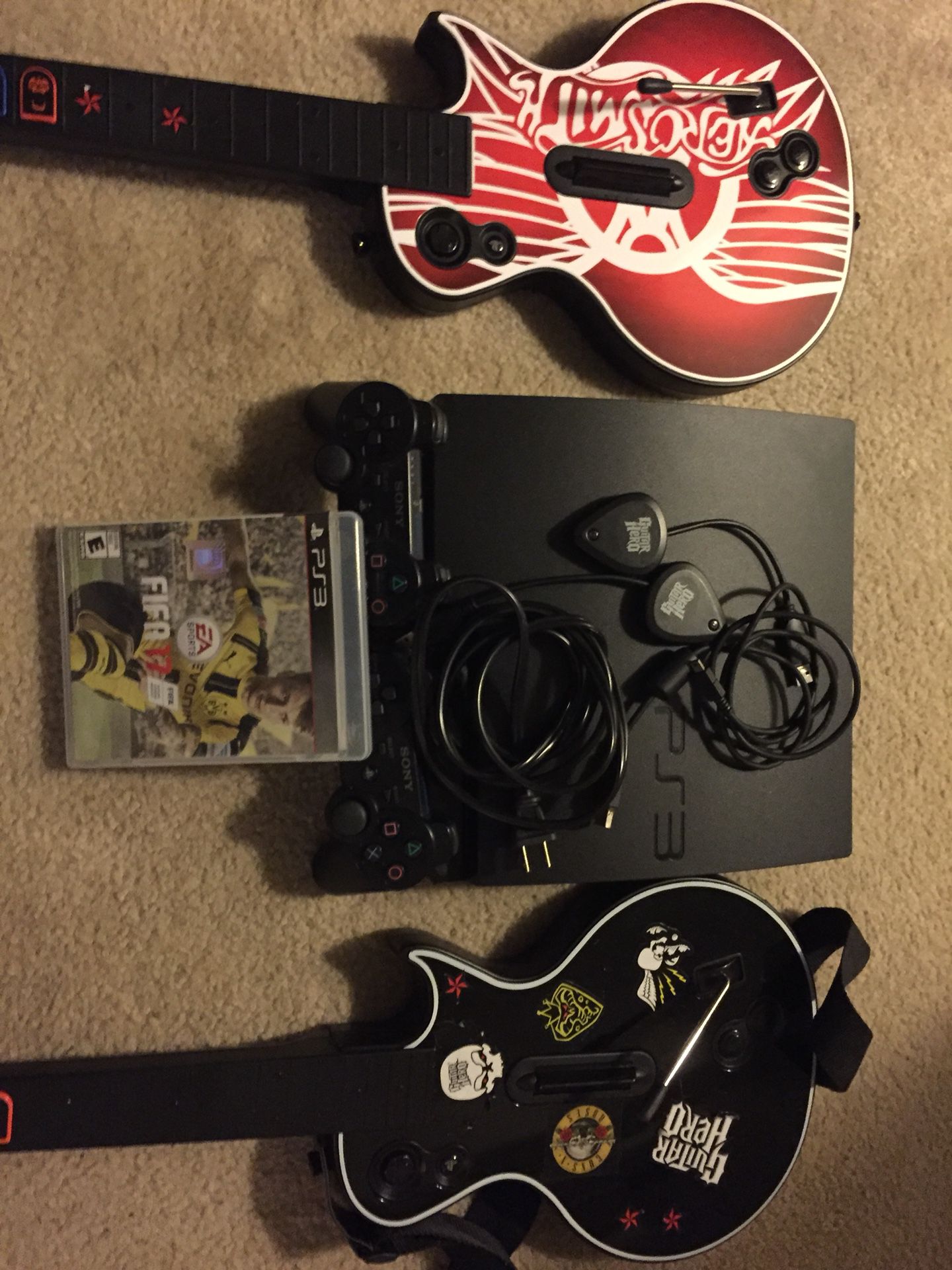 PS3 Play Station 3 || 2 Guitar + Bundles + Game