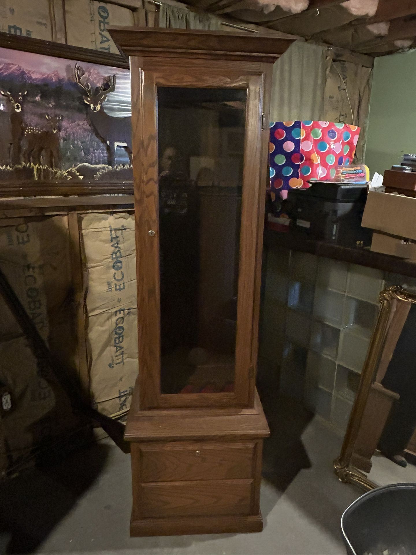 Lockable Wood Cabinet