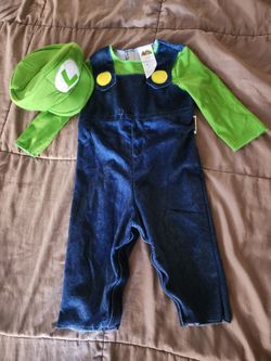 Luigi costume super mario  12-18m