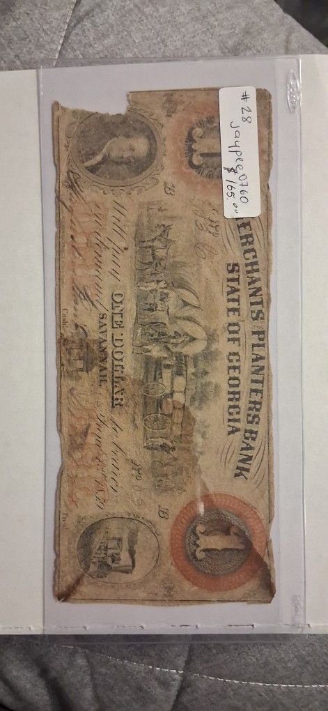 $1 Confederate 1859