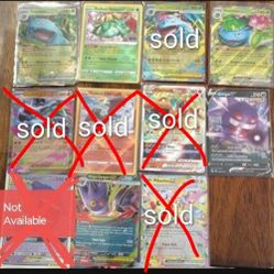 5 Pokemon Cards
