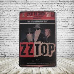 ZZ Top Vintage Style Antique Collectible Tin Metal Sign Wall Decor