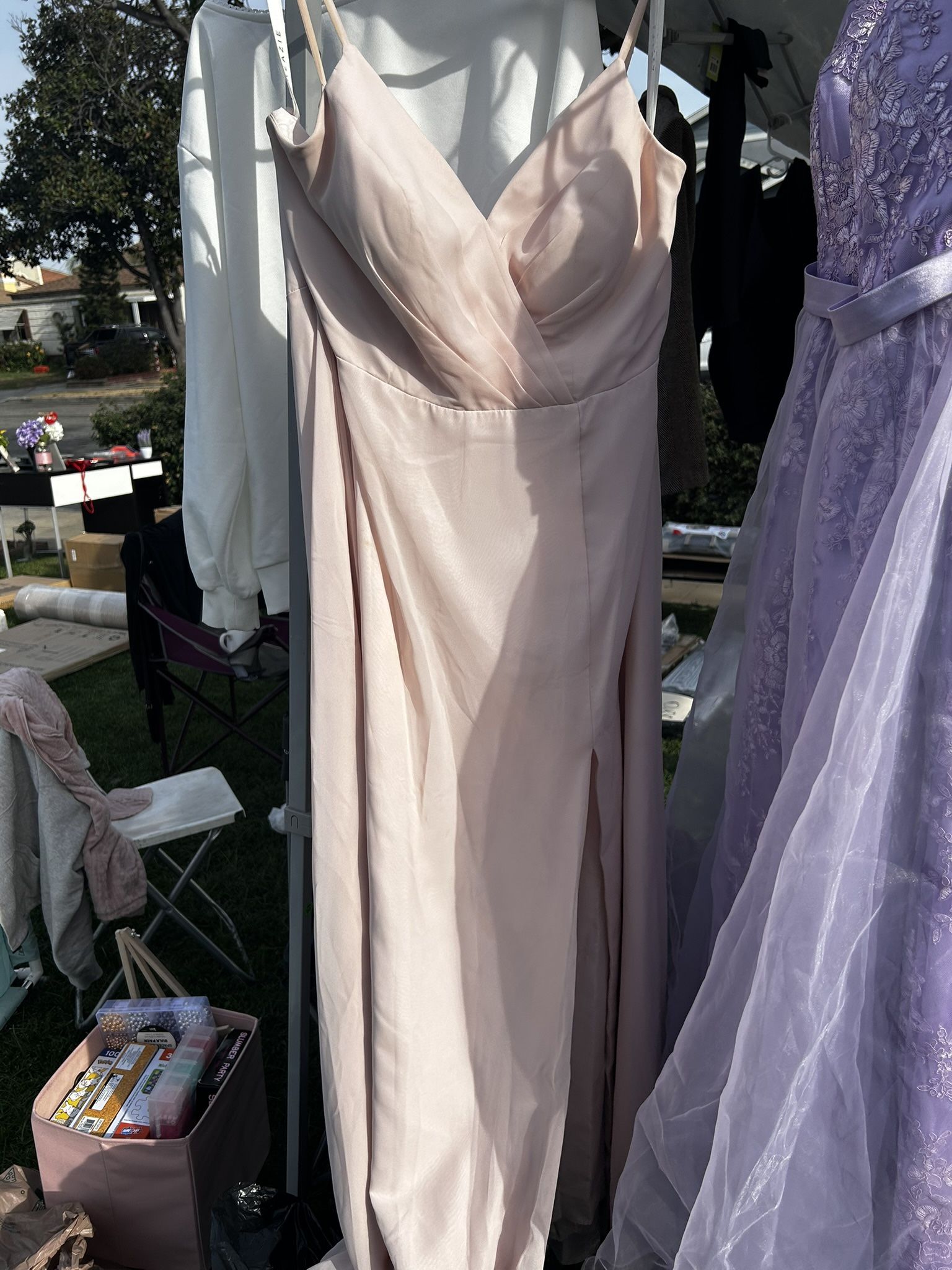 Dusty Pink Long Dress