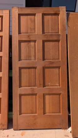 Interior wood door