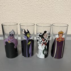 Disney Villain Glass Cups 