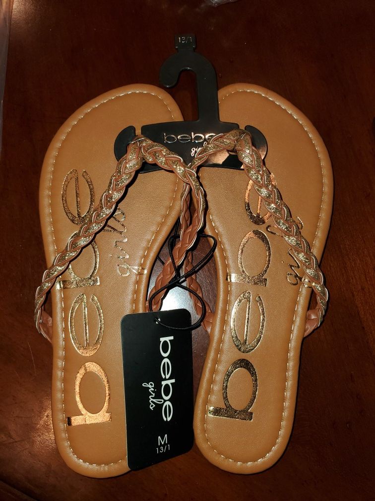 bebe Girls Braided Sandles NEW