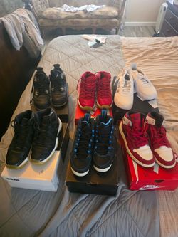 Jordans and 1 Adidas pair