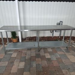  8 ' Stainless Steel Table 