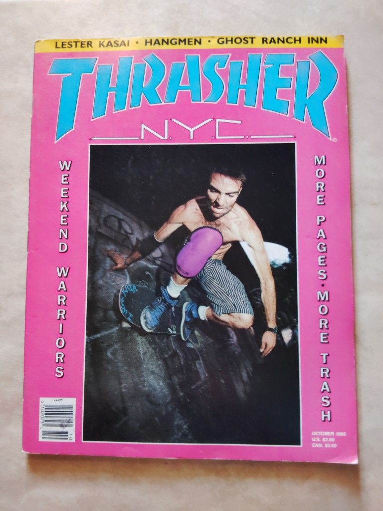Vintage Thrasher Magazine October 1989 - Skateboarding NYC