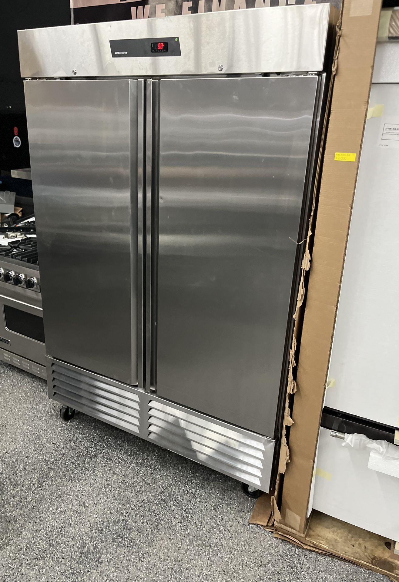 Commercial Kutano 2 Door Refrigerator-Stainless Steel