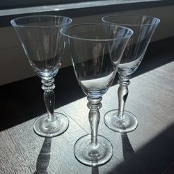 Mixed Stemware Bundle, Libbey + Stolzle Wine Glasses + Clear Goblets, 8 Glasses