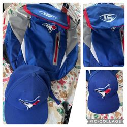 Blue Jays Youth Backpack & Baseball Hat