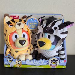 Bluey Interacting Onesies Bluey & Bingo Plush Set NEW limited edition