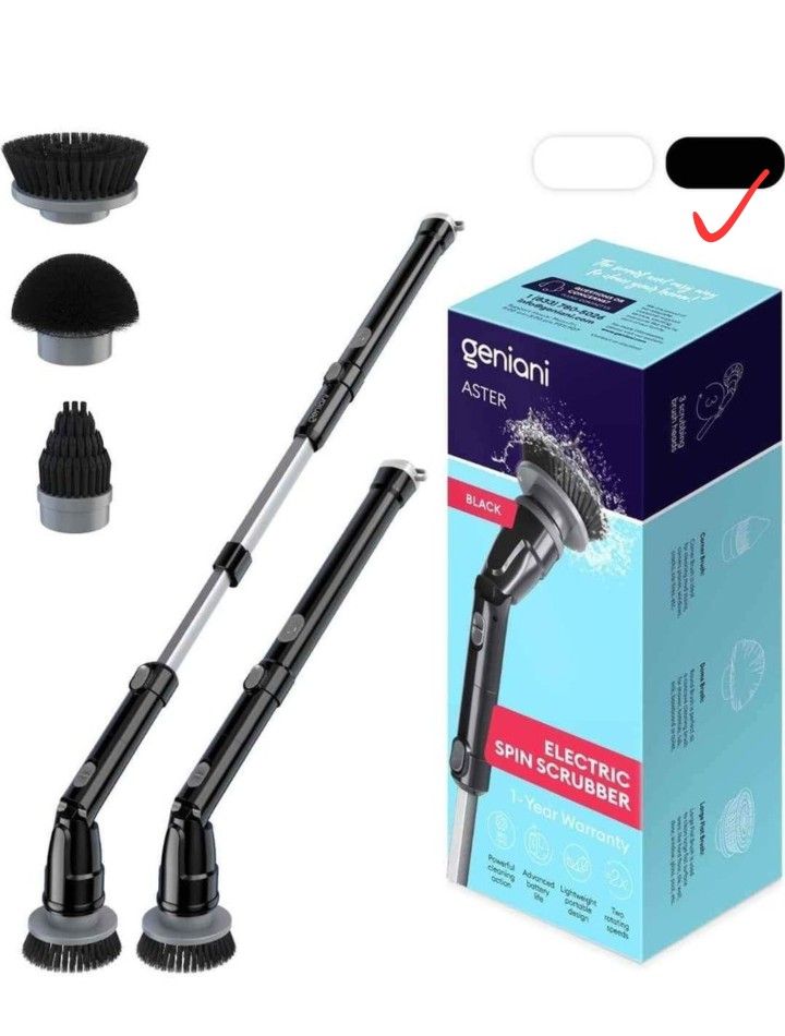 Electric Spin Scrubber, 360 Cordless Powerful Scrub Brush for Cleaning Bathroom, Tile, Floor, Tub. NEW