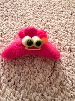 Pink Fuzzy Monster Toy Figure