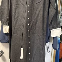 The Vessel by Lois. Cozy dark gray flannel